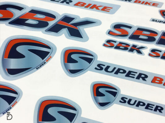 Tipos de Vinil 6 Autocolantes Uperbike vinil e corte