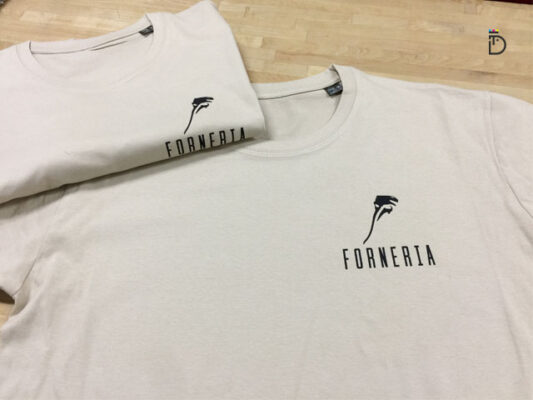 Forneria tshirts vestuário de trabalho
