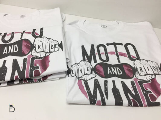 T-shirt Moto and Wine