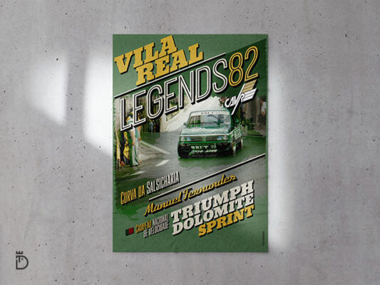 Poster do Triumph Dolomite de Manuel Fernandes