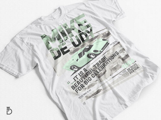Mike de Udy no Lola T70 MK3 – Circuito de Vila Real 1968 t-shirt