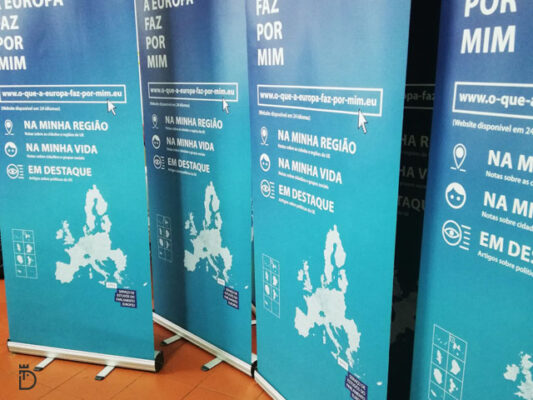 Roll-up institucional do Parlamento Europeu