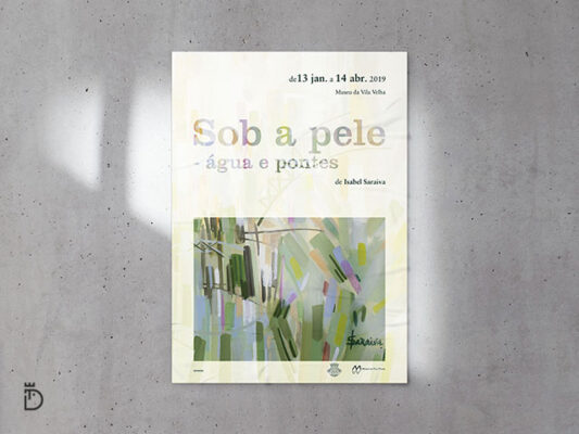 Cartaz da exposição “Sob a Pele”
