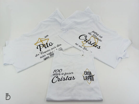 T-shirts personalizadas para a Casa Lapão – Cristas e Pito
