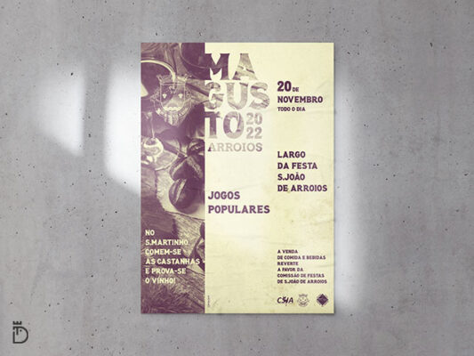 Cartaz promocional do Magusto – Junta de Freguesia de Arroios