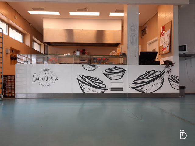 Comunicação visual da Loja do Covilhete – Régia Douro Park