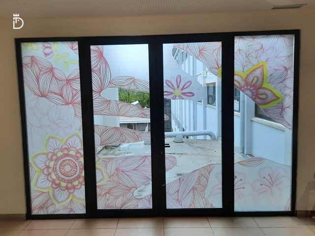 Vinil fosco impresso com design personalizado