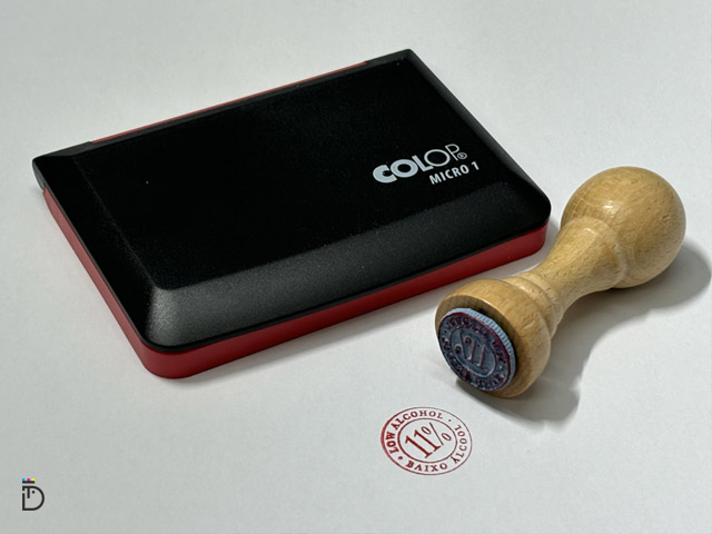 Carimbo de borracha personalizado para Quinta de La Rosa