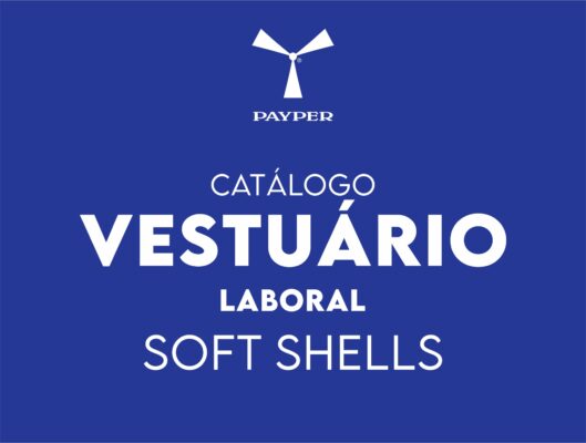 Vestuário softshell da marca Payper disponível para personalização