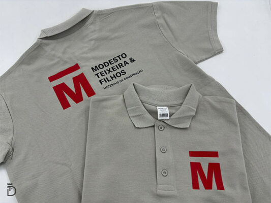 Polos com impressão DTF para Modesto Teixeira & Filhos