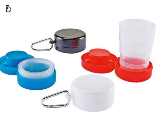 Copo dobrável reutilizável, leve e prático, ideal para kit peregrino e hidratação em caminhadas e atividades ao ar livre